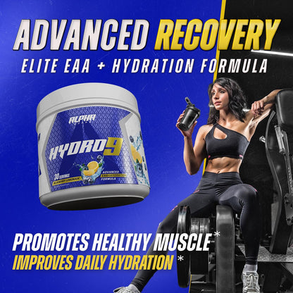 Hydro 9 Aminos EAA + Hydration Powder – Pineapple Mango (30 Servings) | Alpha Supps