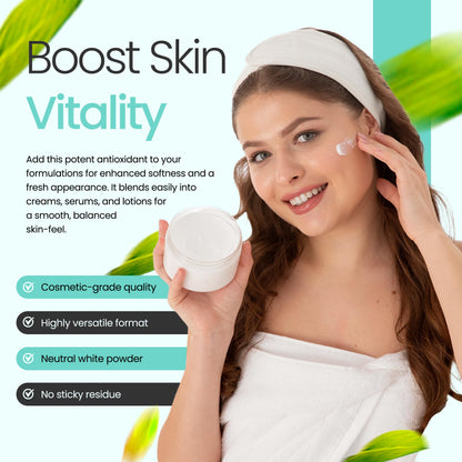 Talsen Vitamin E Powder – Alpha Tocopheryl Acetate (1 oz / 28 g), Cosmetic Grade