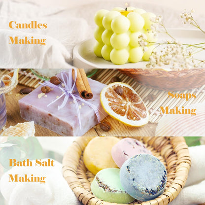 AmaKane Summer Essential Oils – Fragrance Oils for Soap Making, Candle Making, Diffuser Oils (6x10 ml)
