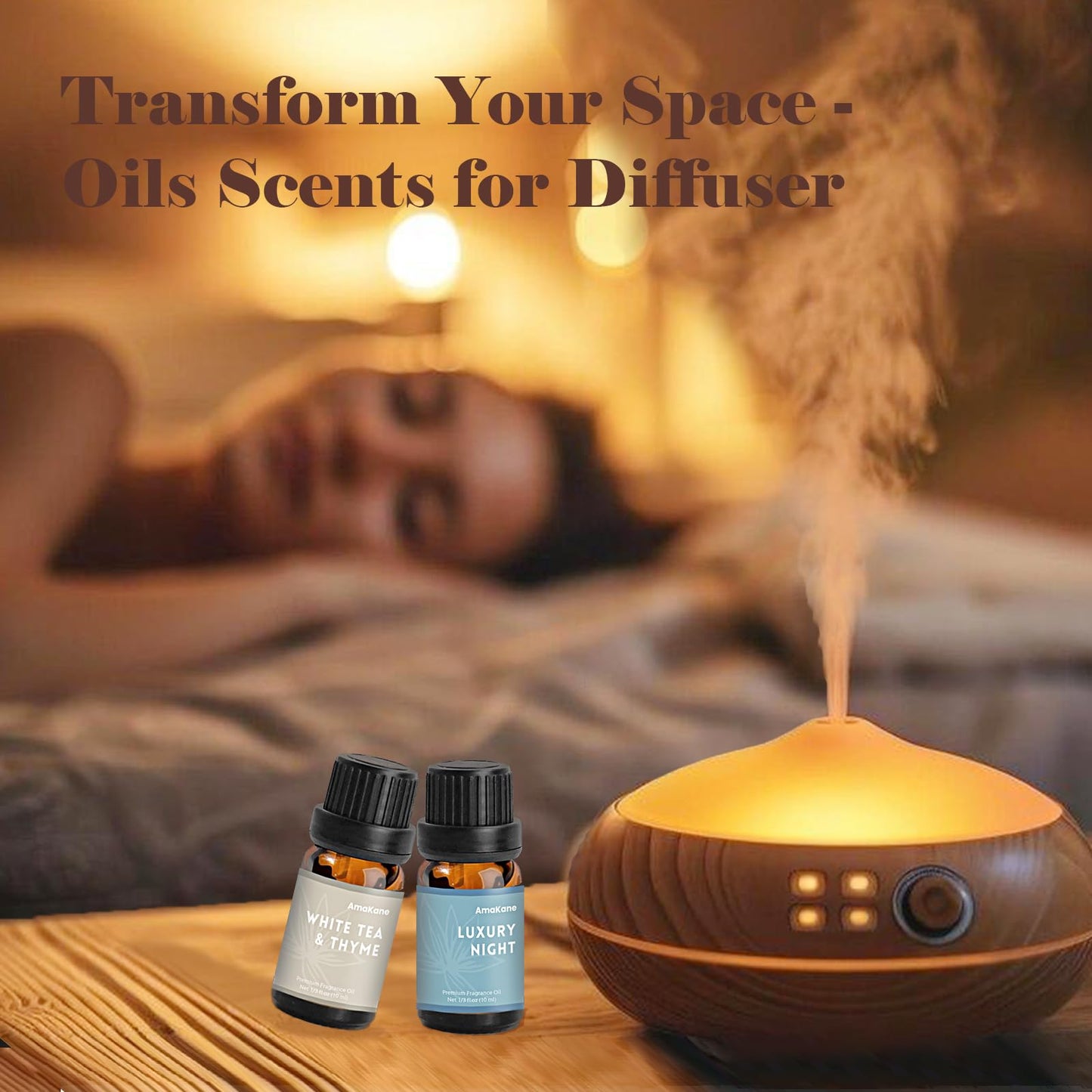 AmaKane Hotel Diffuser Oils 6x10ml – Luxury Hotel Scent Collection