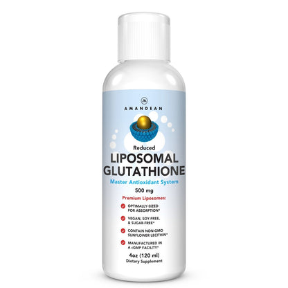 AMANDEAN Liposomal Glutathione 500mg (Setria) – Immune Support & Brain Health