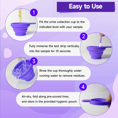 Amazewell Reusable Folding Urine Cups for Ovulation & Pregnancy Tests