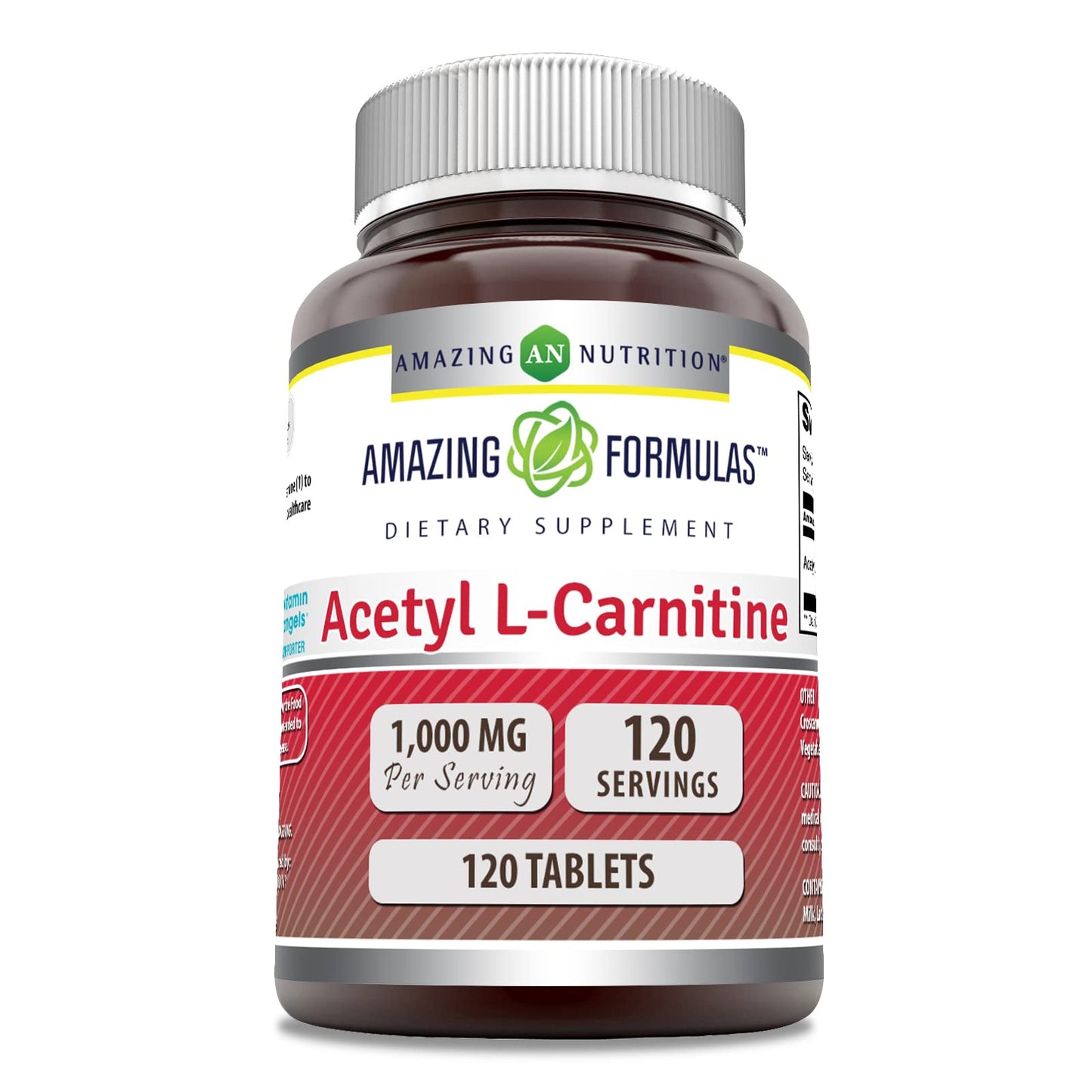 Amazing Formulas Acetyl L-Carnitine 1000 mg – 120 Tablets, Made in USA