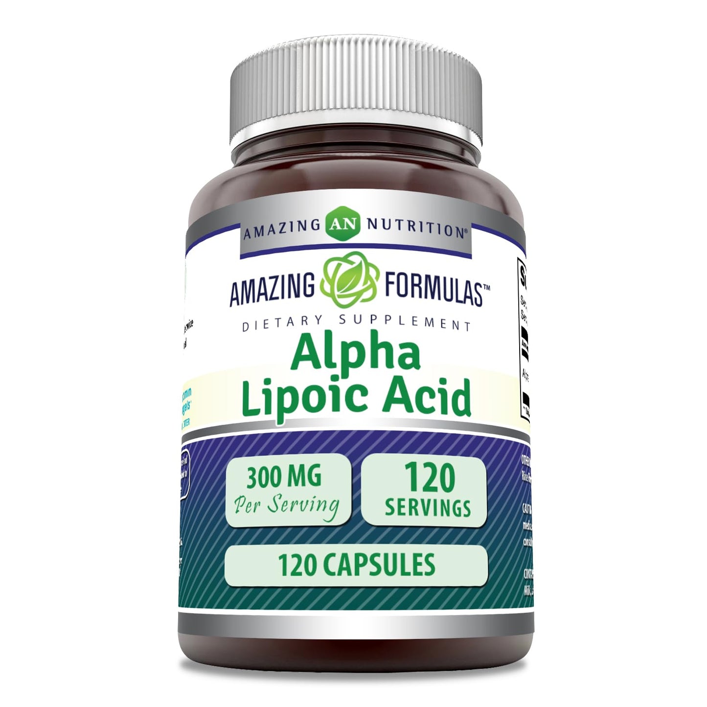 Amazing Formulas Alpha Lipoic Acid 300 mg Capsules – 120 Count, Non-GMO, Gluten Free, Made in USA