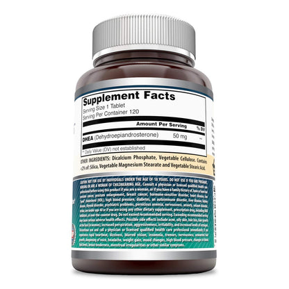 Amazing Formulas DHEA 100 Mg – 120 Tablets | Non-GMO, Gluten-Free, Made in USA