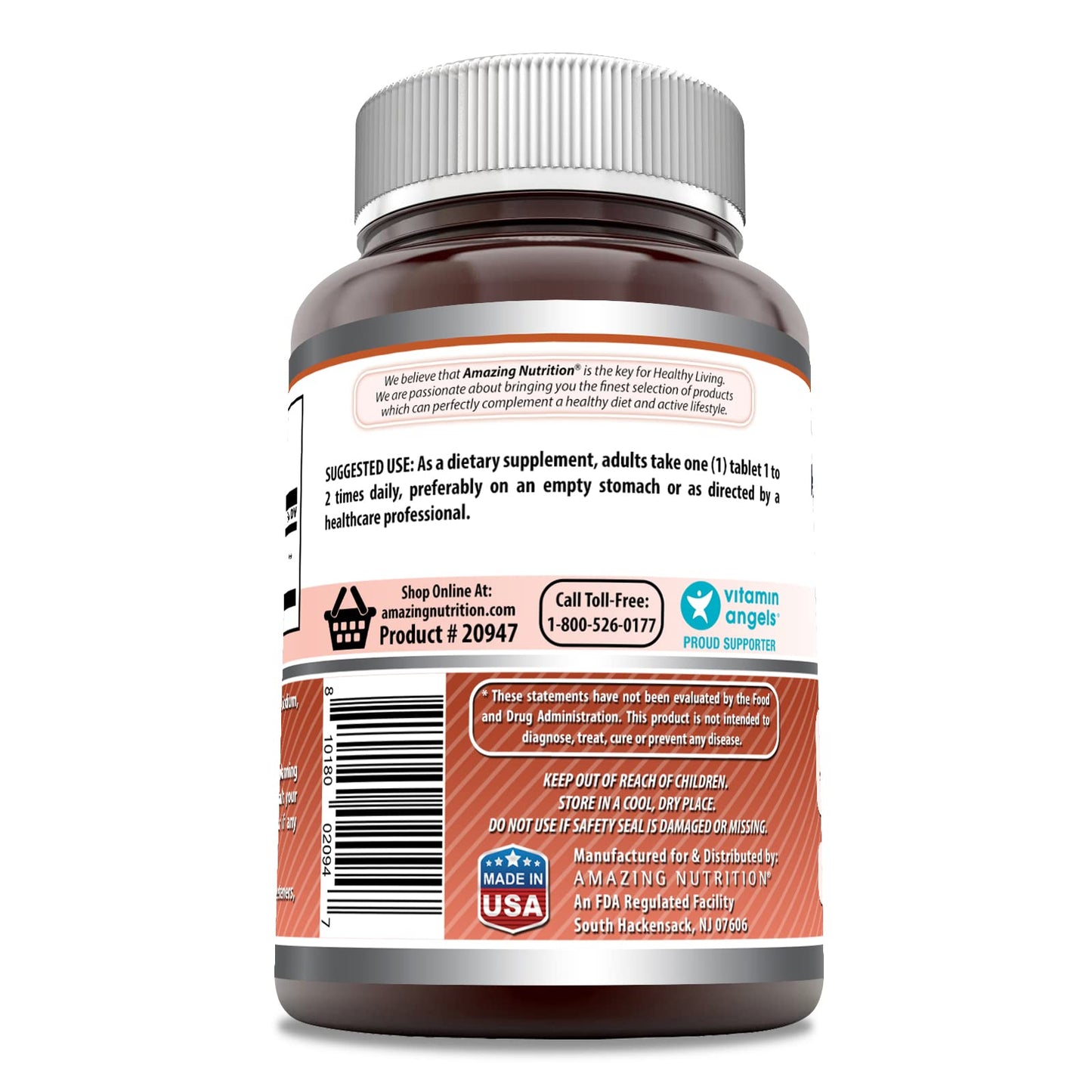 Amazing Formulas L-Lysine 1000 mg – Amino Acid Supplement | Tablets | Non-GMO | Gluten-Free | Made in USA | 180 Count (1 Pack)