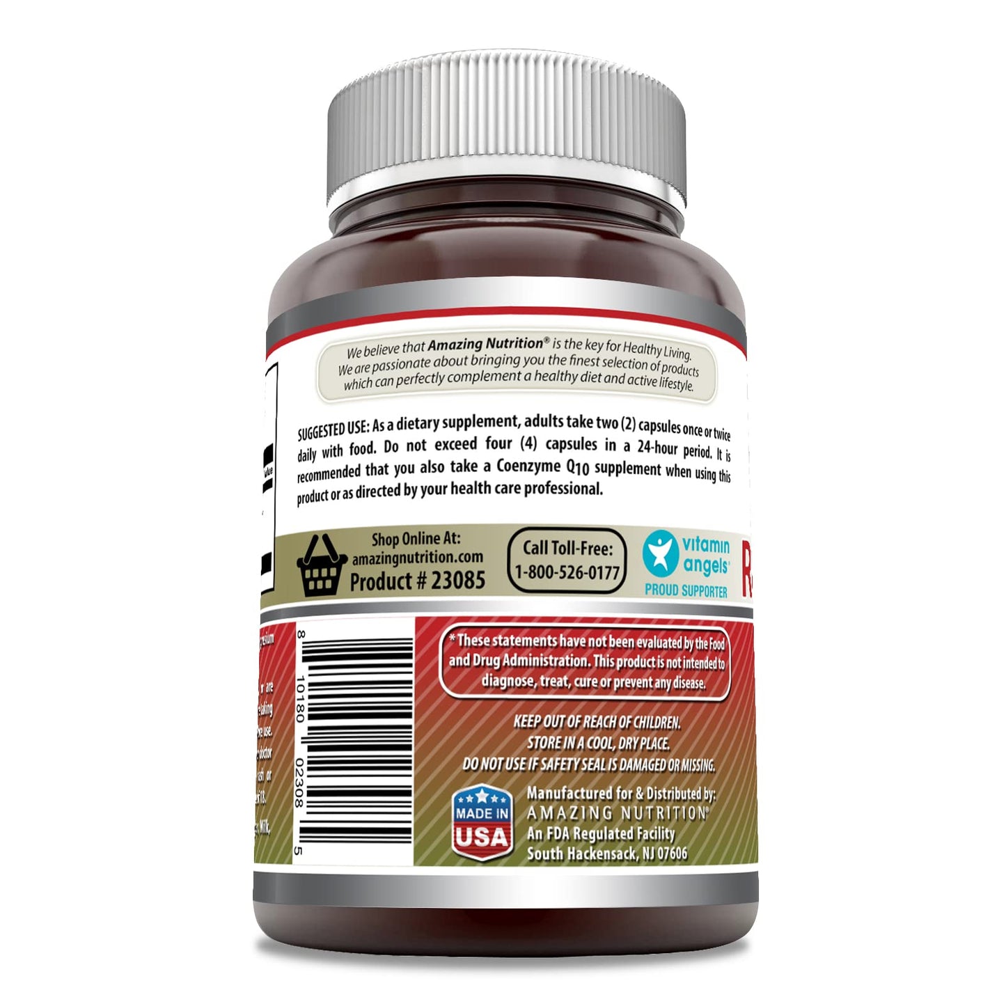 Amazing Formulas Red Yeast Rice 1200mg | Non-GMO, Gluten Free | Made in USA | 120 Count