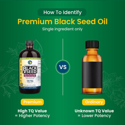 Amazing Herbs Premium Black Seed Oil – Cold-Pressed Nigella Sativa for Digestive Health, Immune Support, Brain Function, and Joint Mobility | 16 Fl Oz