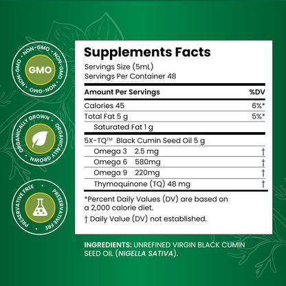 Amazing Herbs Premium Black Seed Oil – 16 fl oz (Pack of 2) | Nigella Sativa, Digestive & Immune Support