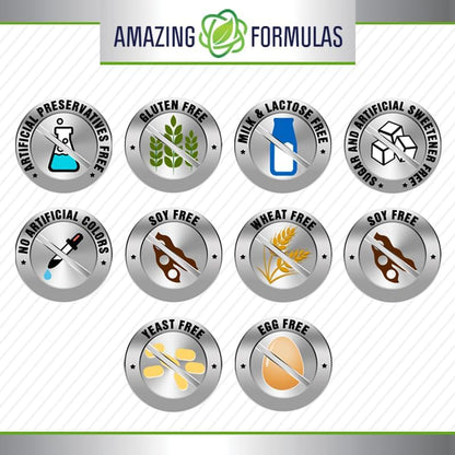 Amazing Omega Wild Alaskan Salmon Oil 2000 mg | Softgels | Non-GMO & Gluten-Free | Made in USA