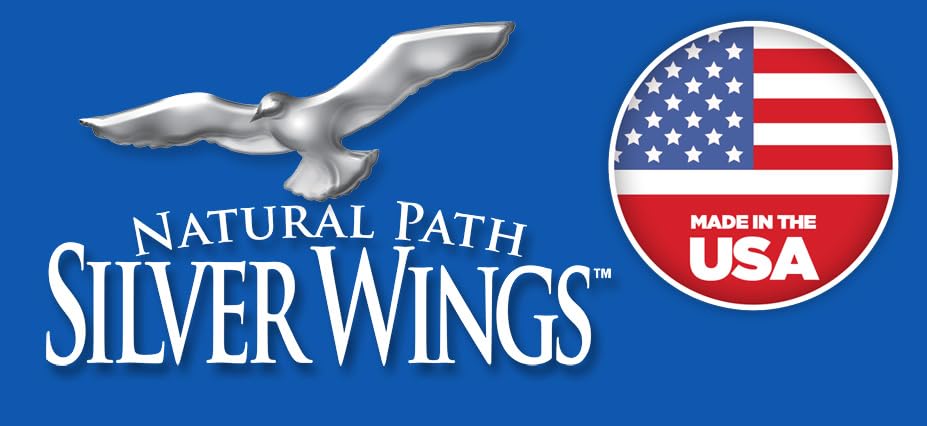 Natural Path Silver Wings Supplement - Colloidal Silver 500 ppm (16 oz / 480 ml) + (1 oz / 30 ml)
