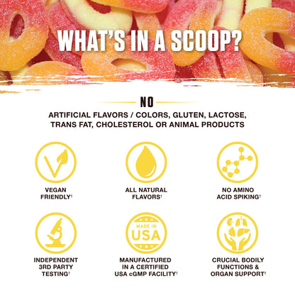 Ambrosia Nektar - Superfood Powder for Daily Organ Support | 30 Servings | Sour Gummy Candy