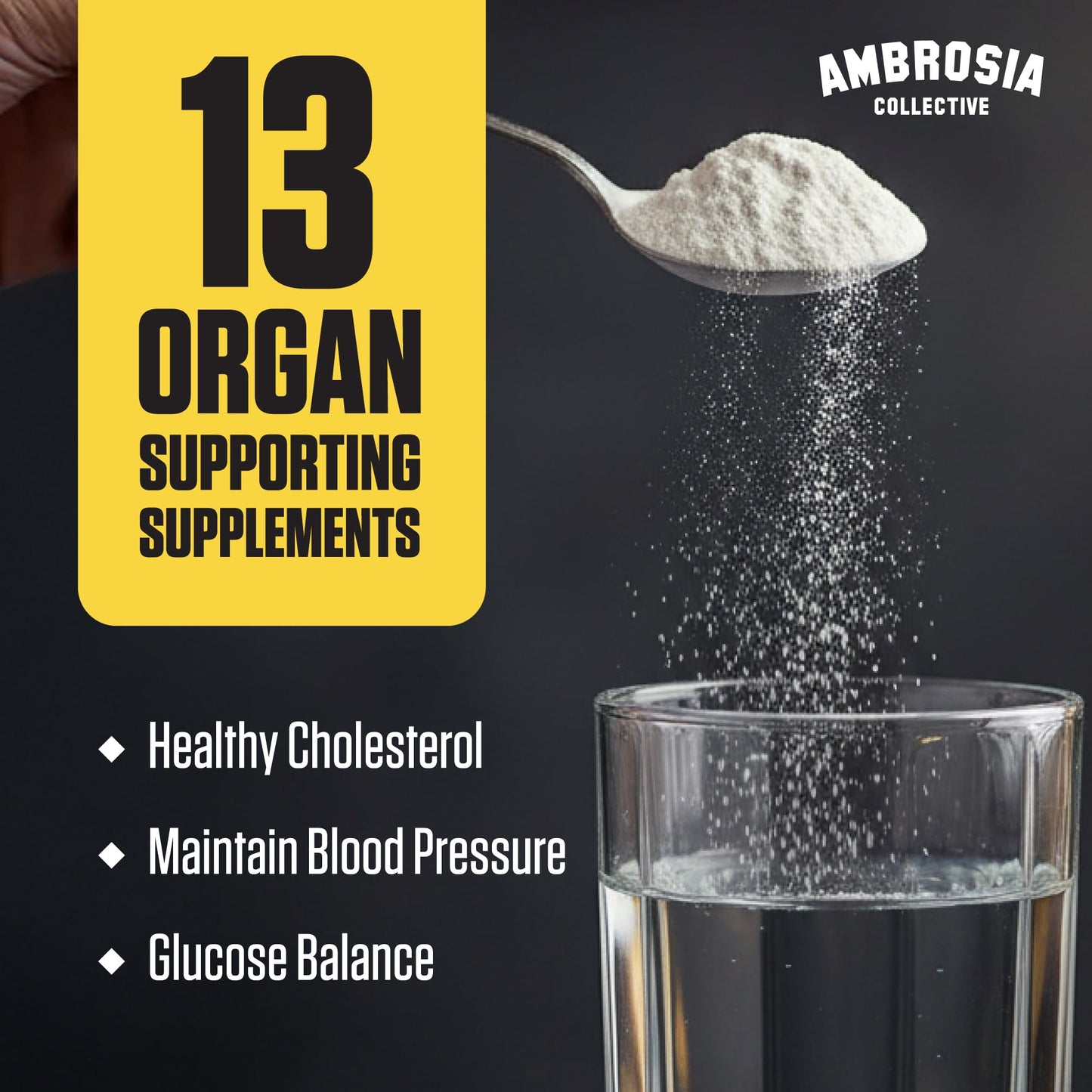 Ambrosia Nektar Superfood Powder – Daily Wellness Support, Greens Powder Alternative | 30 Servings | Fruit Symphony