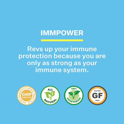 American BioSciences ImmPower AHCC 6-Pack – Enhanced Immune Support, 500 mg per Capsule, 30 Vegetarian Capsules