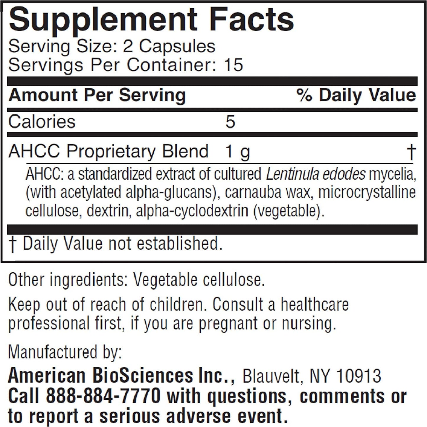 American BioSciences ImmPower | Enhanced Immune Support with AHCC | 2-Pack, 30 Vegetarian Capsules