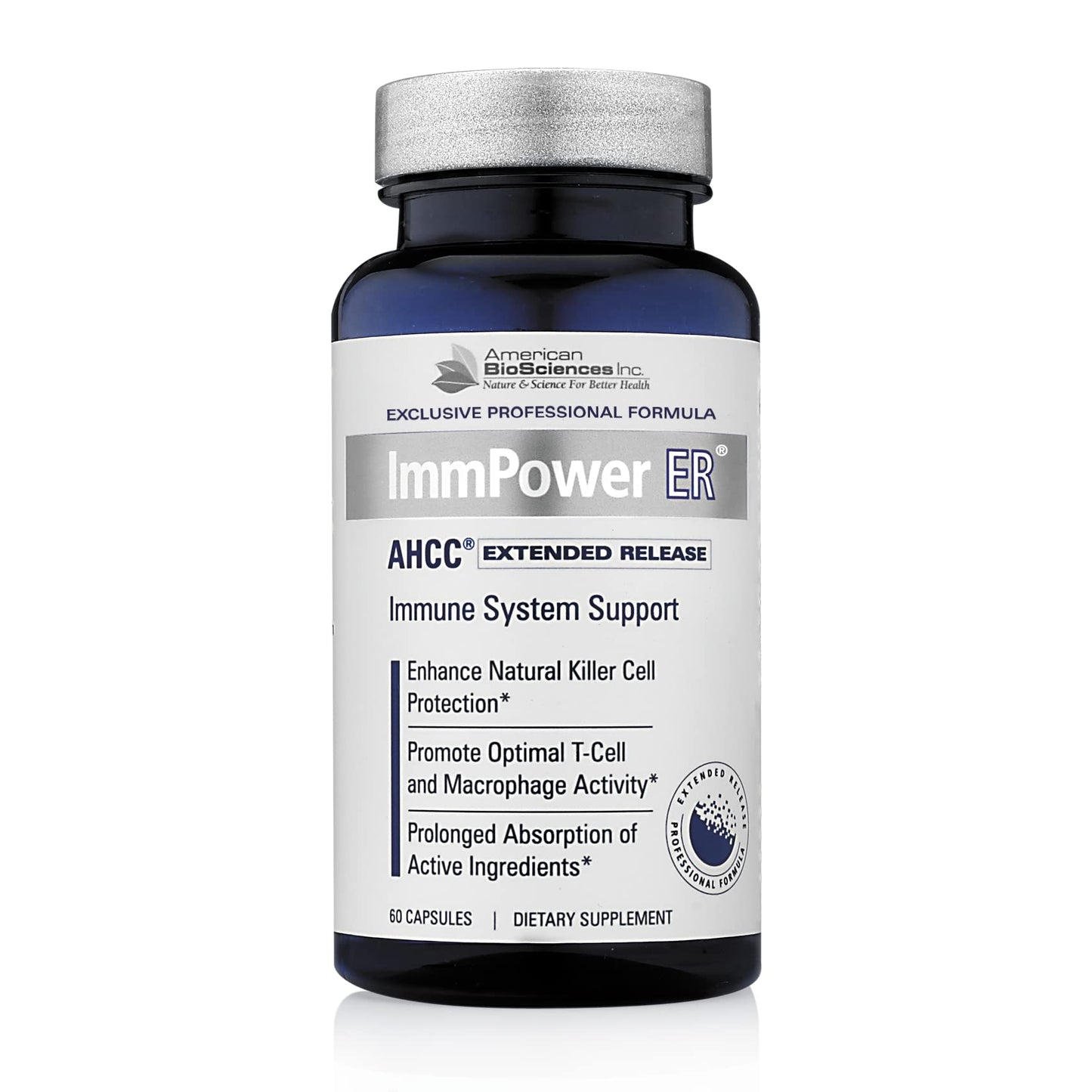 American BioSciences ImmPower ER AHCC – Extended Release Immune Support (60 Caps, 500 mg)