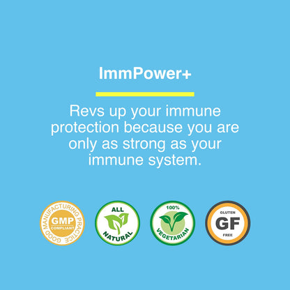 American BioSciences ImmPower Plus – AHCC & Fermented Wheat Germ Extract Immune Support, 550mg Capsule, 60 Veggie Caps