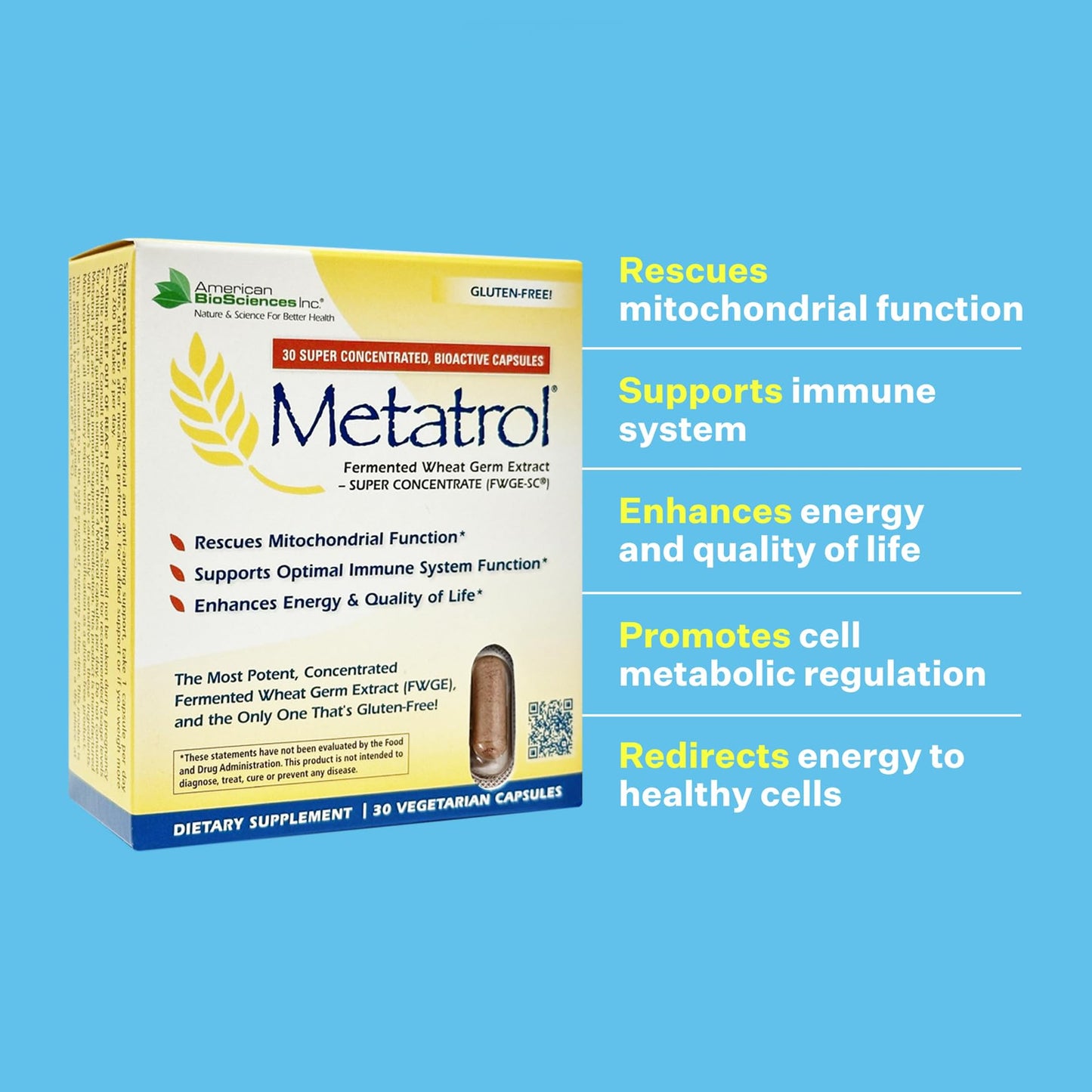 Metatrol Fermented Wheat Germ Extract - Immune & Mitochondria