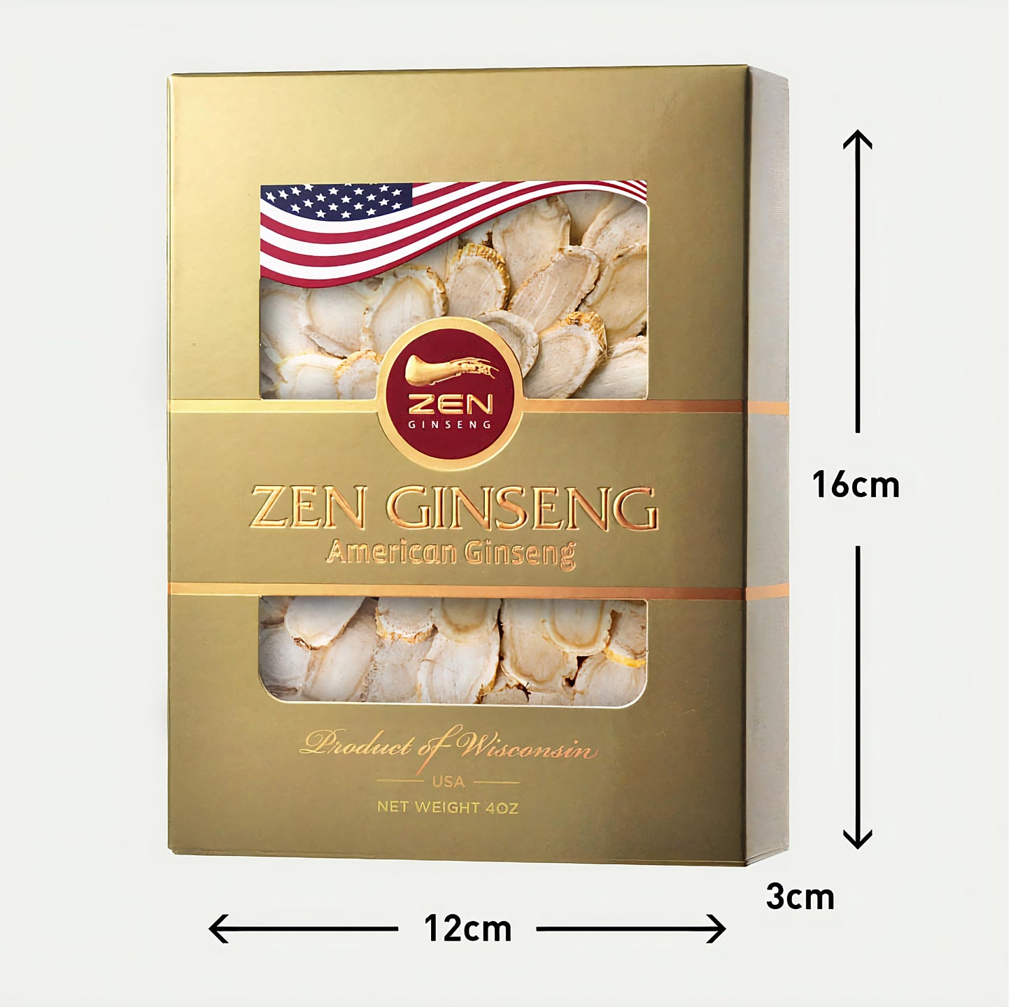 Zen Ginseng – American Wisconsin Ginseng Slices (8 oz, 2 Boxes) for Energy, Focus & Mood