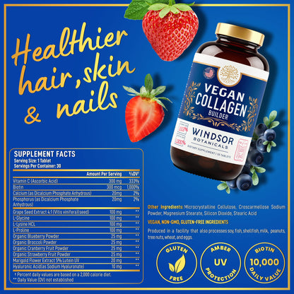 Vegan Collagen for Women and Men – Plant-Based Booster (Gluten-Free)
