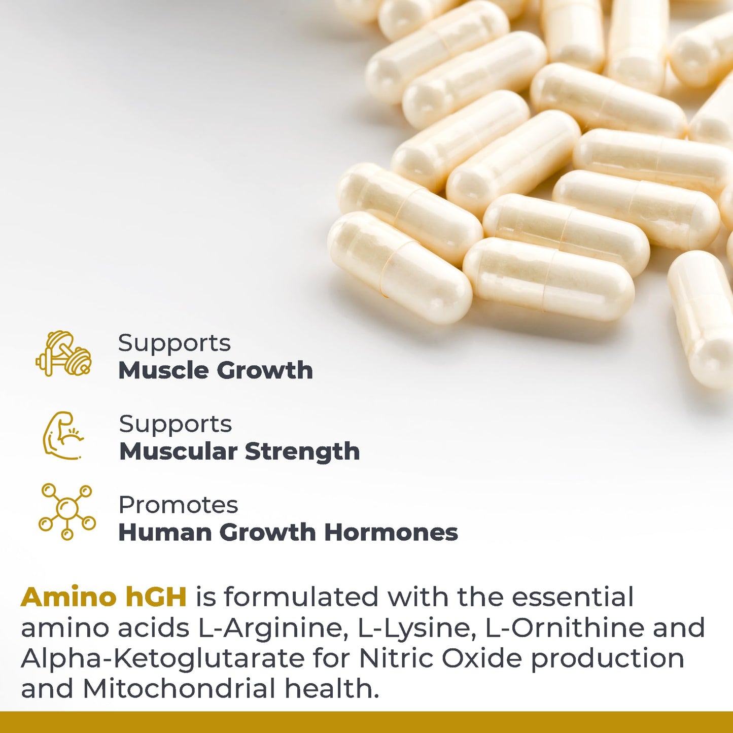 Premier Research Labs Amino HGH - HGH Supplements for Men & Women, L-Arginine & L-Lysine, 105 Capsules