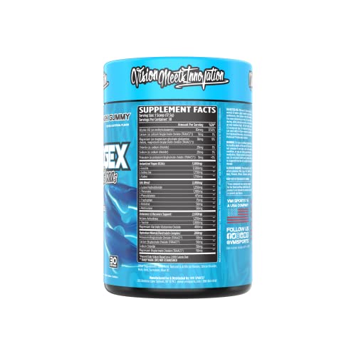 Aminogex Ultra by VMI Sports | EAA + BCAA Powder | Hydration & Recovery with Electrolytes, Betaine & Glutamine | 30 Servings | Blue Shark Gummy