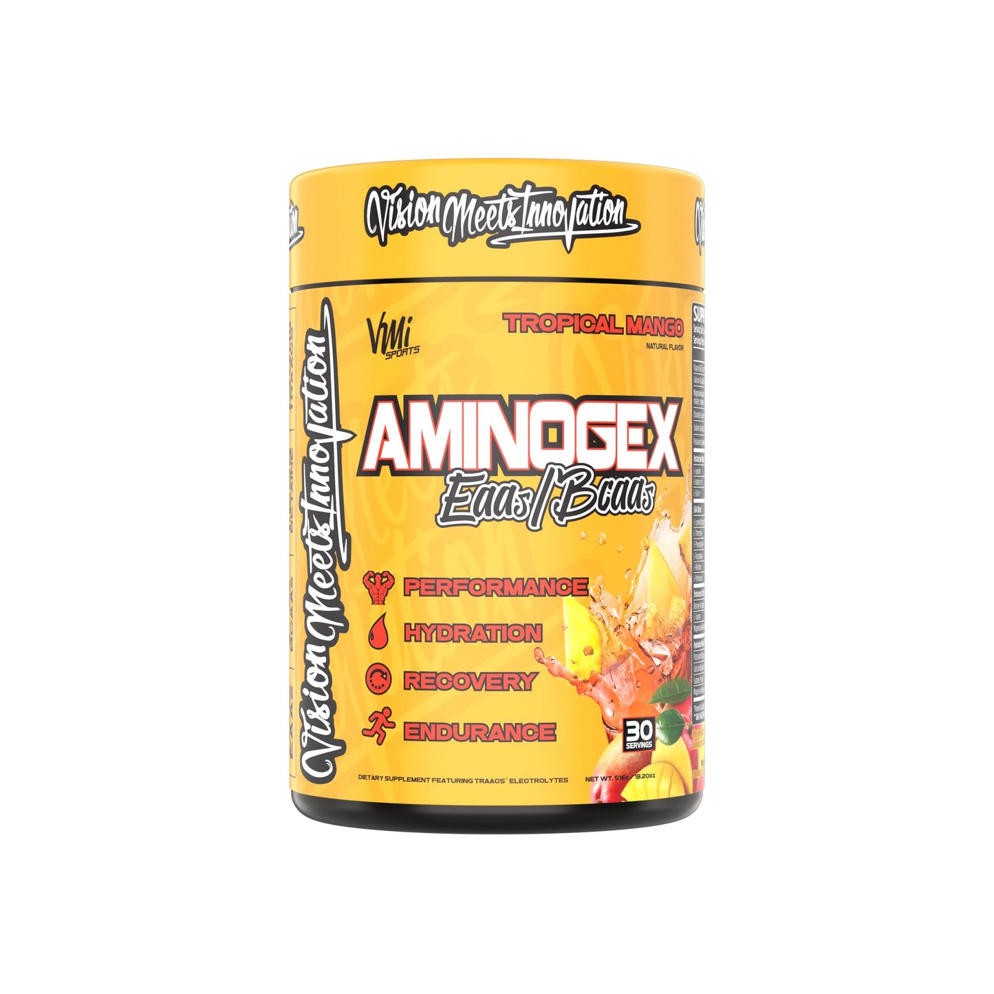 Aminogex Ultra BCAA Powder – Tropical Mango, 30 Servings