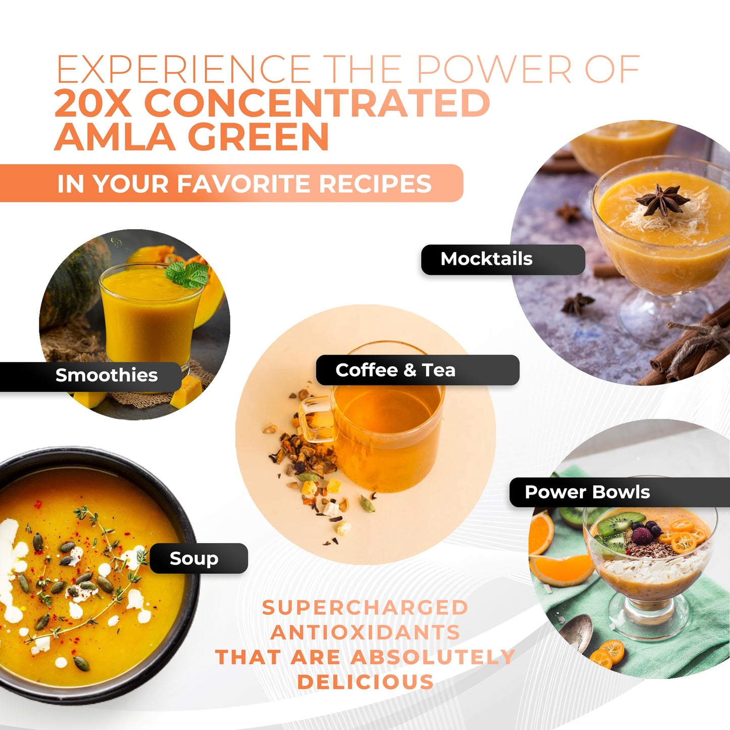Amla Green 20x Concentrated Amla Powder with Pumpkin Spice – 90 Servings