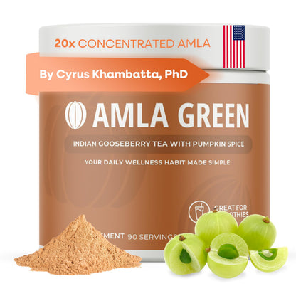 Amla Green 20x Concentrated Amla Powder with Pumpkin Spice – 90 Servings