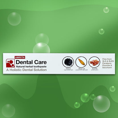 Amrita Life Herbal Toothpaste with Neem & Charcoal – Whitening & Gum Health (100g x5)