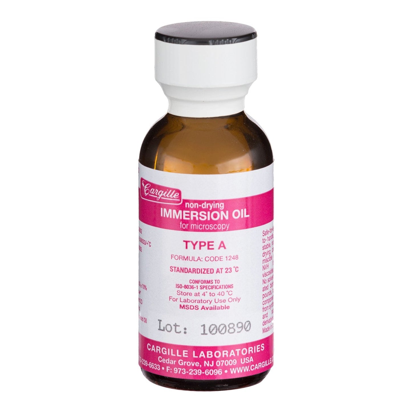 AmScope - Microscope Immersion Oil - Type A, Low-Viscosity - 1 Oz (30mL)