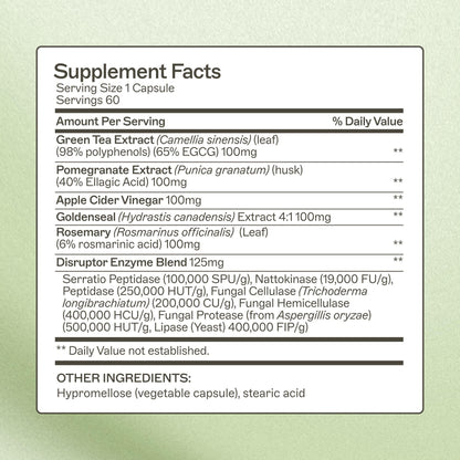 Amy Myers MD Biofilm Disruptor 60 Capsules | Microbiome Support & Immune Health