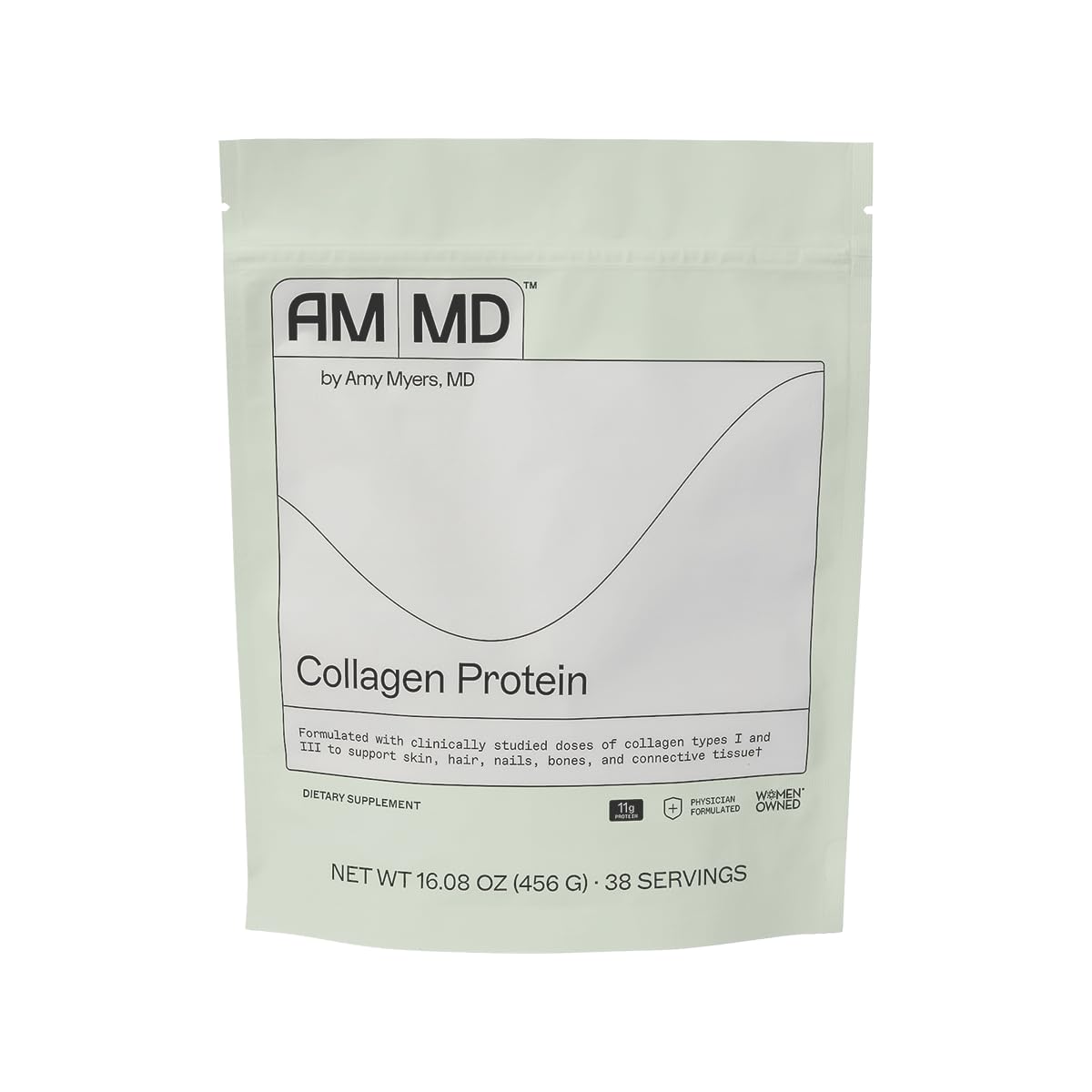 Amy Myers MD Collagen Protein Powder | Type I & III, Grass-Fed, Gluten-Free & Dairy-Free | 16.08 oz