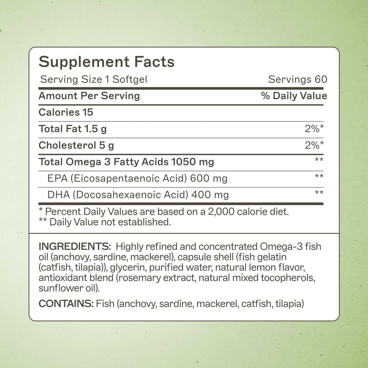 Amy Myers MD Complete Omega-3 Softgels – Fish Oil for Heart & Immune Support | 60 Softgels