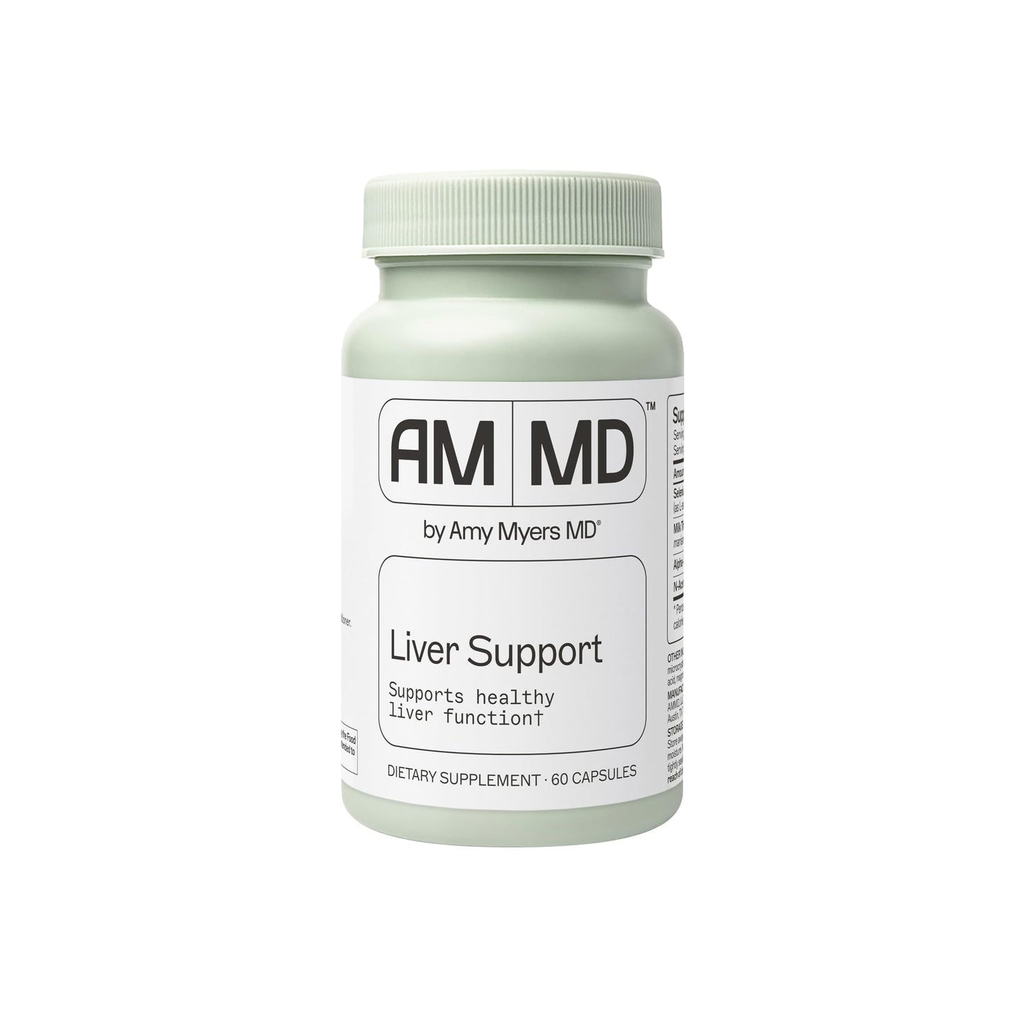 Amy Myers MD Liver Support with Selenium, Milk Thistle & Turmeric - 60 Capsules