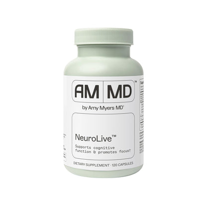 NeuroLive by Amy Myers MD – Brain Health & Focus (Vitamin B) – Gluten-Free, 120 Caps
