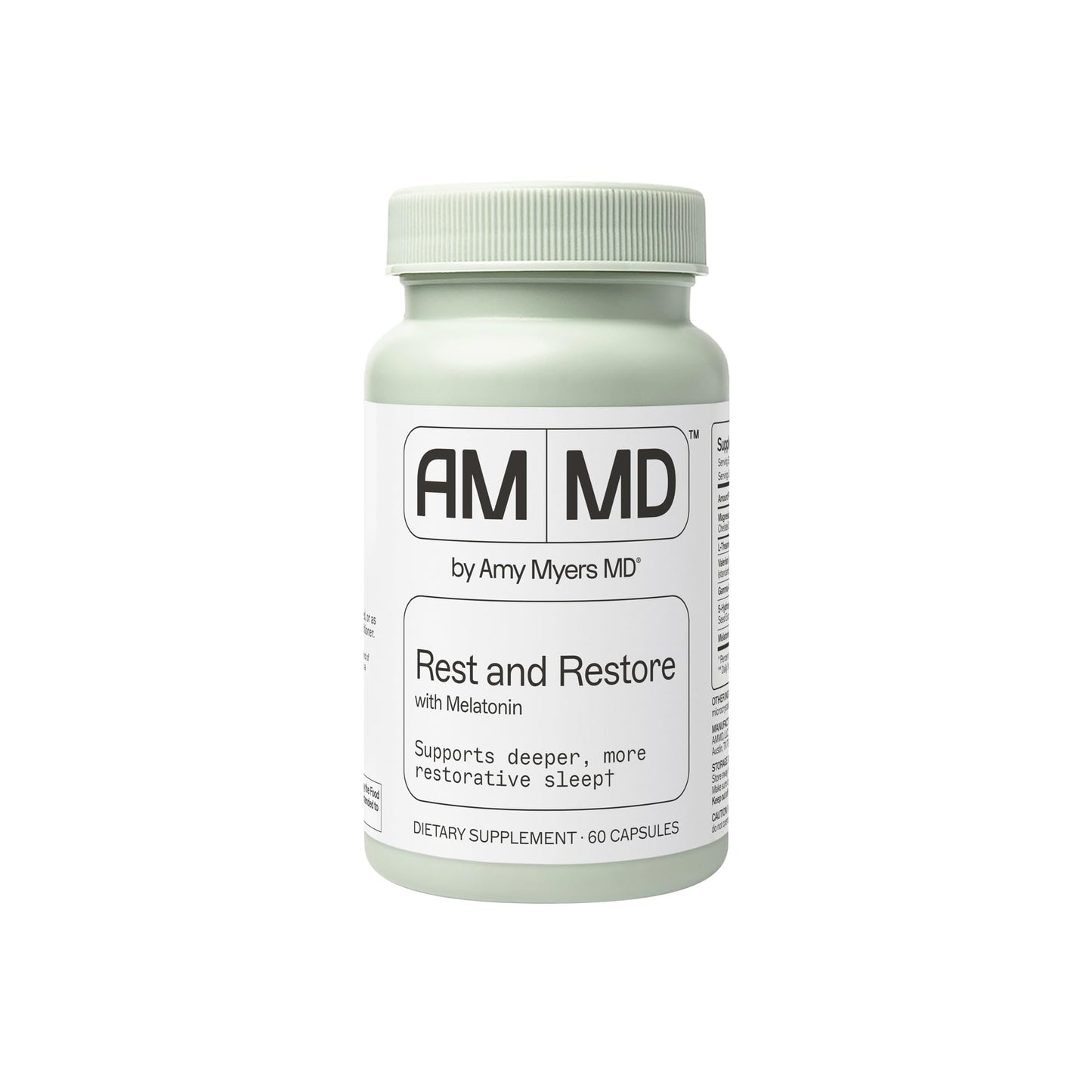Amy Myers MD Rest & Restore with Melatonin – Natural Sleep Support | 60 Capsules