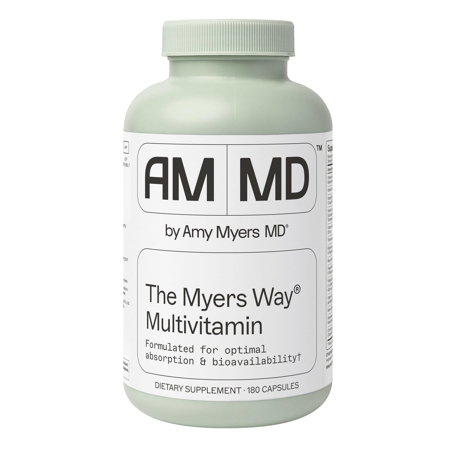 Amy Myers MD The Myers Way Multivitamin – Gluten-Free, Iron-Free Daily Support for Immune & Thyroid Health