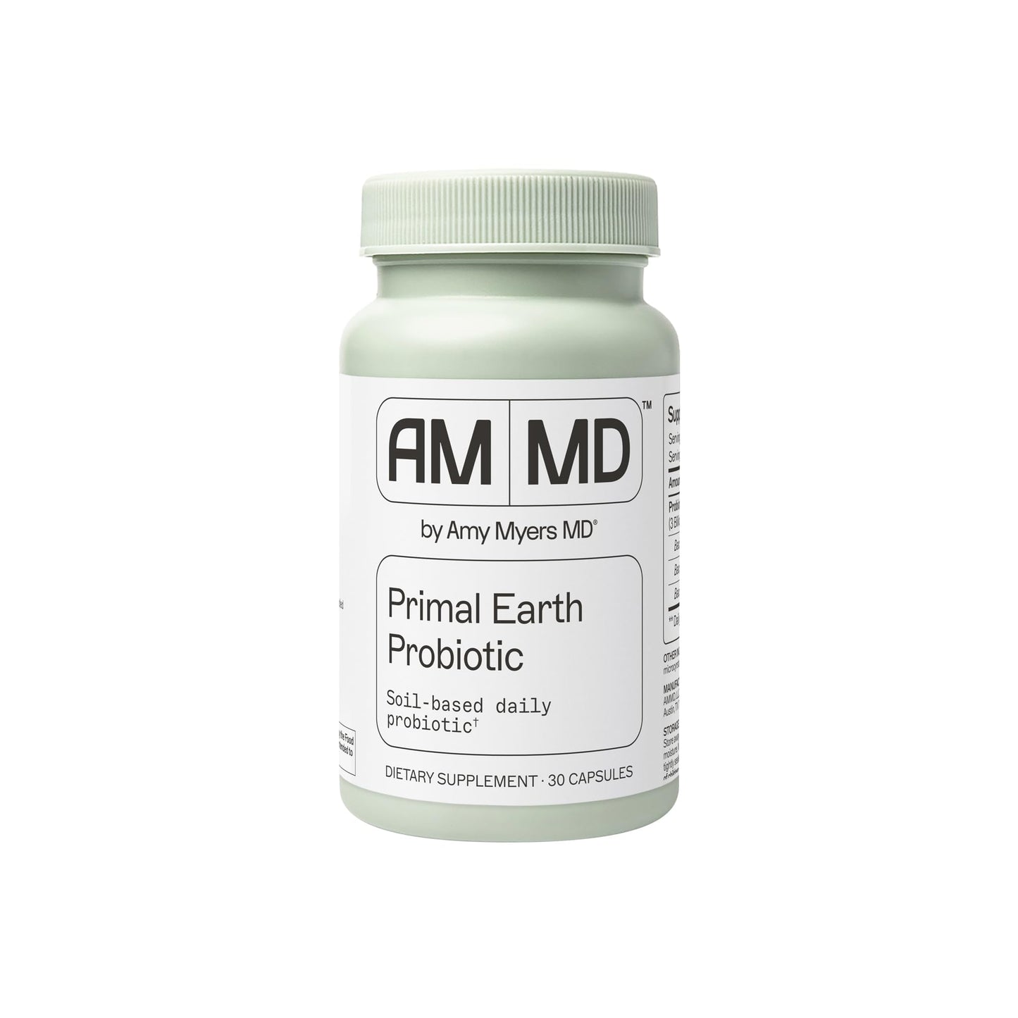 Amy Myers MD Primal Earth Probiotic – Soil-Based Probiotic for Digestive & Immune Support | Gluten-Free & Dairy-Free | Paleo-Friendly | 30 Capsules