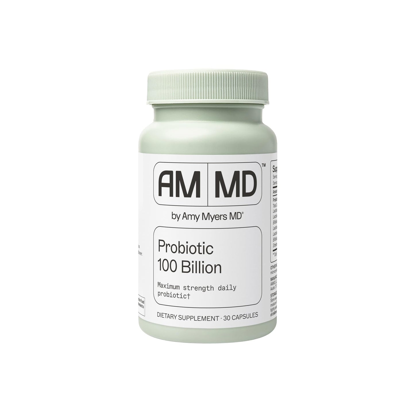 Amy Myers MD Probiotic Capsules 100 Billion – Maximum Strength Digestive & Immune Support