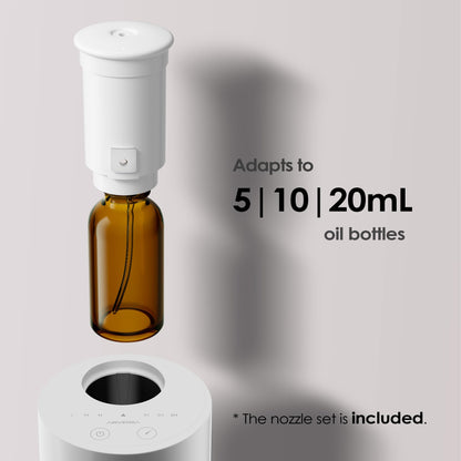 Waterless Diffuser AN6 Green Lily - Battery Nebulizer, 0.7 fl oz, 3 Timers, 3 Mist Levels