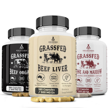 Ancestral Beef Organs Stack Variation – Organs Starter Pack | Ancestral Supplements