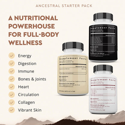 Ancestral Beef Organs Stack Variation – Organs Starter Pack | Ancestral Supplements