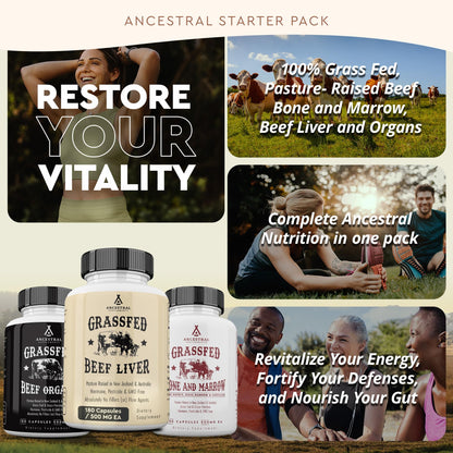 Ancestral Beef Organs Stack Variation – Organs Starter Pack | Ancestral Supplements