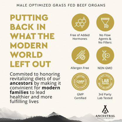 Ancestral Mofo for Men – Grass-Fed Beef Organs | Energy & Vitality