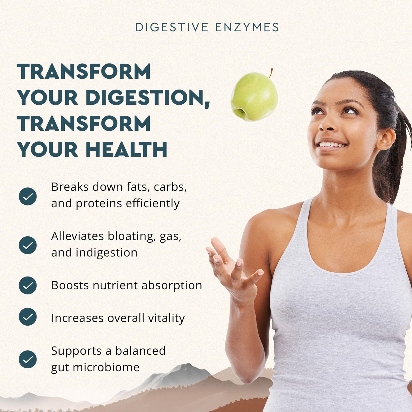 Ancestral Supplements Digestive Enzymes for Women & Men – Probiotics & Grass-Fed Organs, 90 Capsules