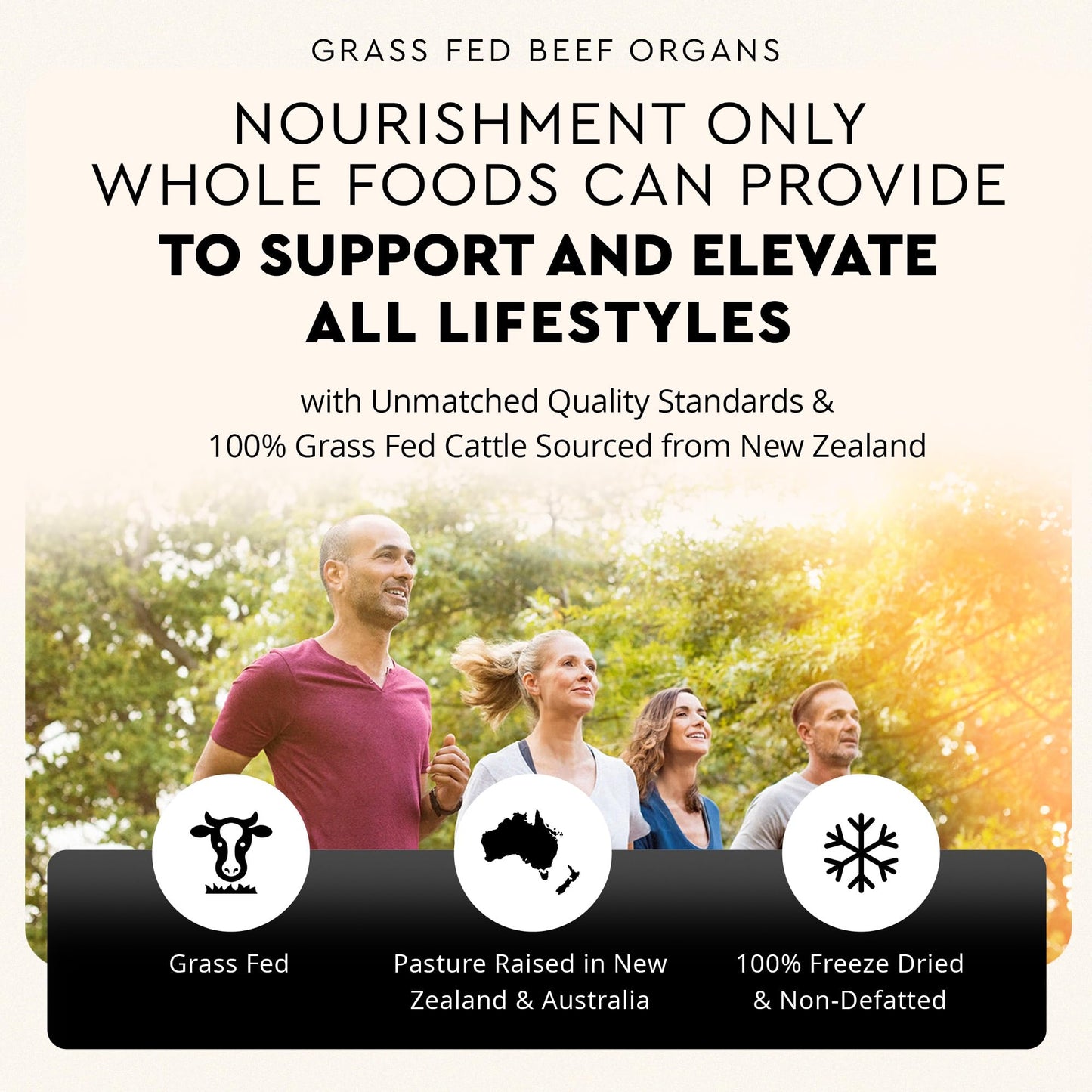 Ancestral Supplements Grass-Fed Beef Organs – Liver, Heart, Kidney, Pancreas, Spleen | 180 Capsules