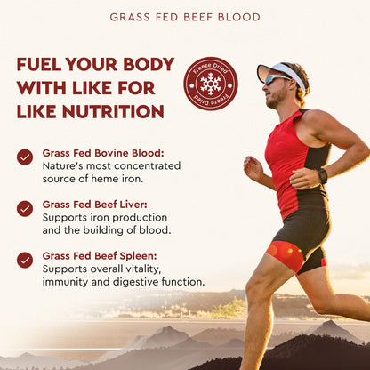 Ancestral Supplements Grass Fed Blood is Blood, Liver & Spleen Formula — 180 Capsules