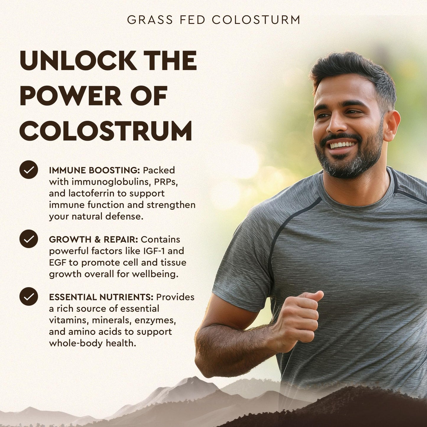 Ancestral Supplements Grass Fed Beef Colostrum Supplement – 3000 mg, 180 Capsules | Immune & Gut Health Support