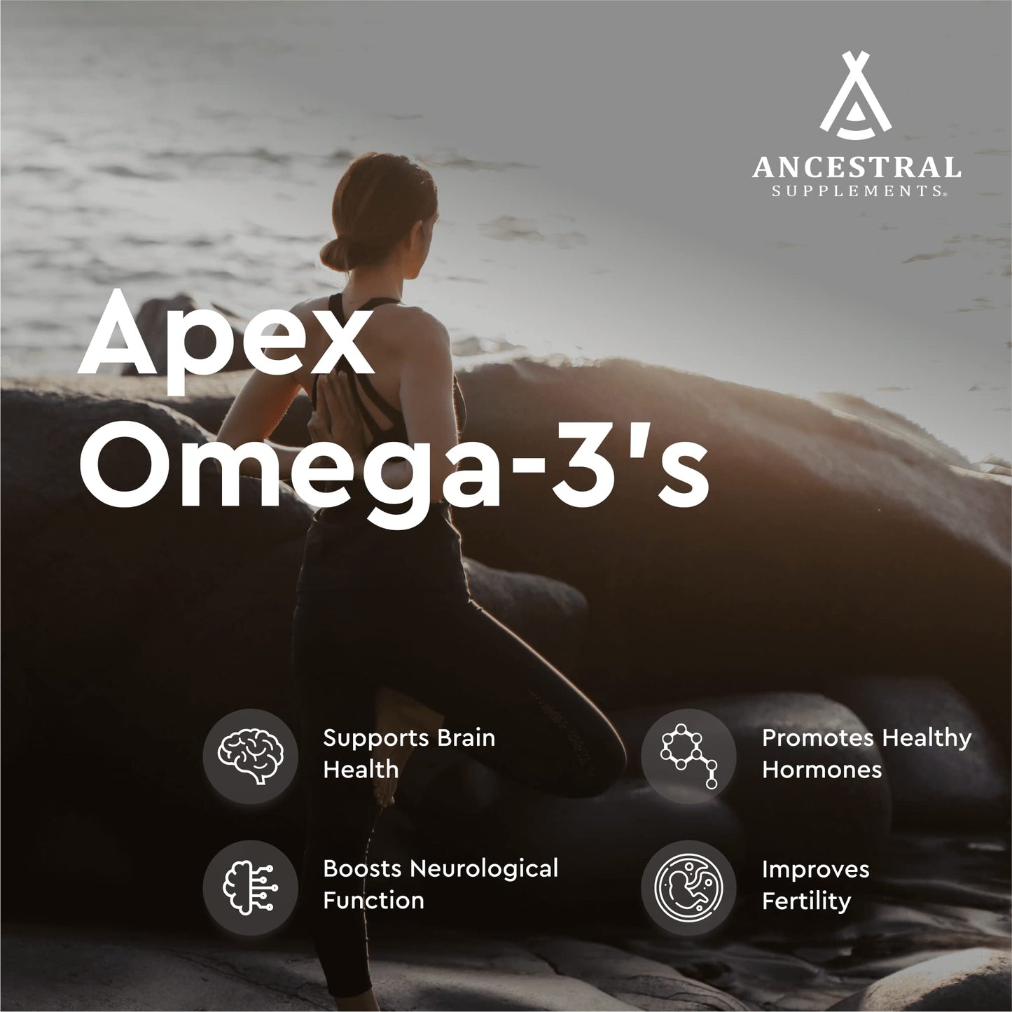 Ancestral Supplements Wild Caught Fish Eggs – 2400mg Omega-3, 180 Capsules